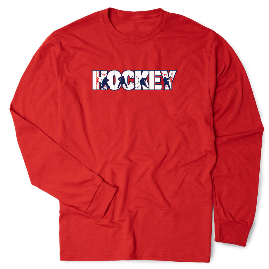 Hockey Tshirt Long Sleeve - Hockey Life