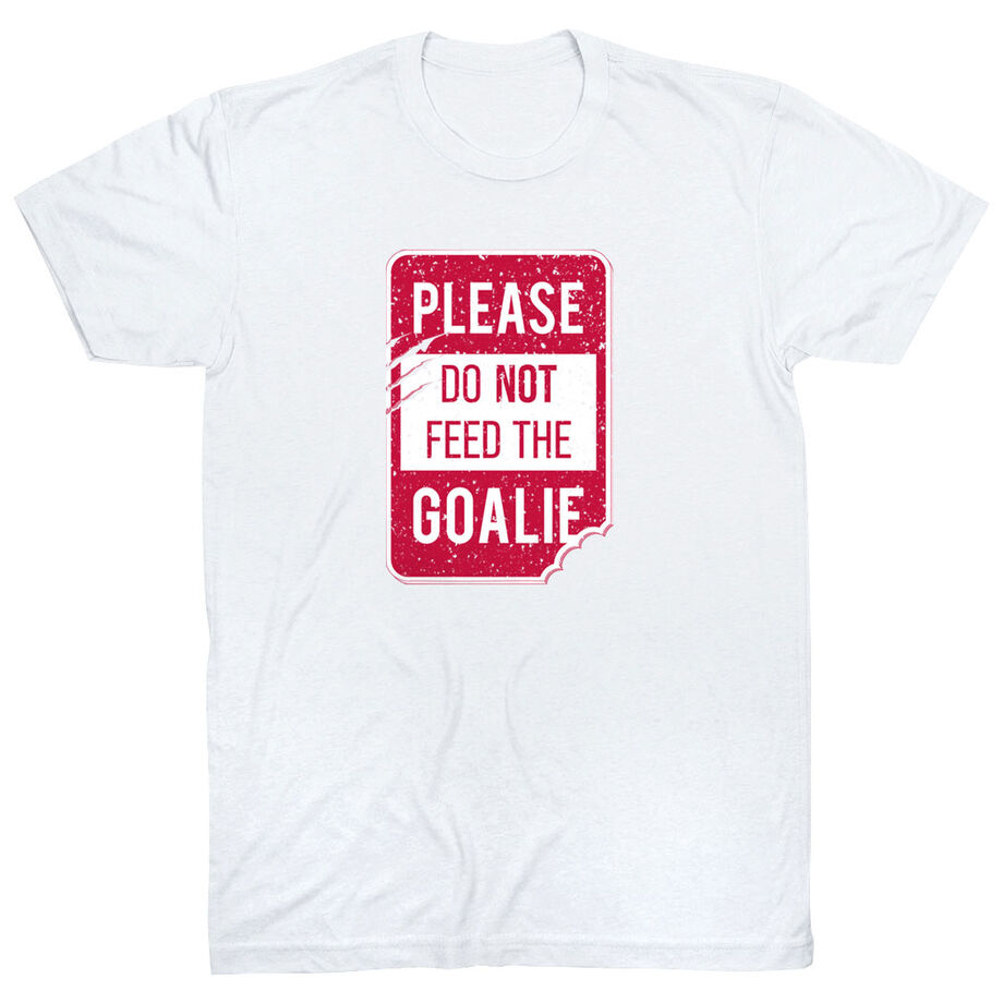 Hockey Short Sleeve T-Shirt - Don't Feed The Goalie