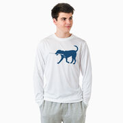 Hockey Long Sleeve Performance Tee - Rocky The Hockey Dog