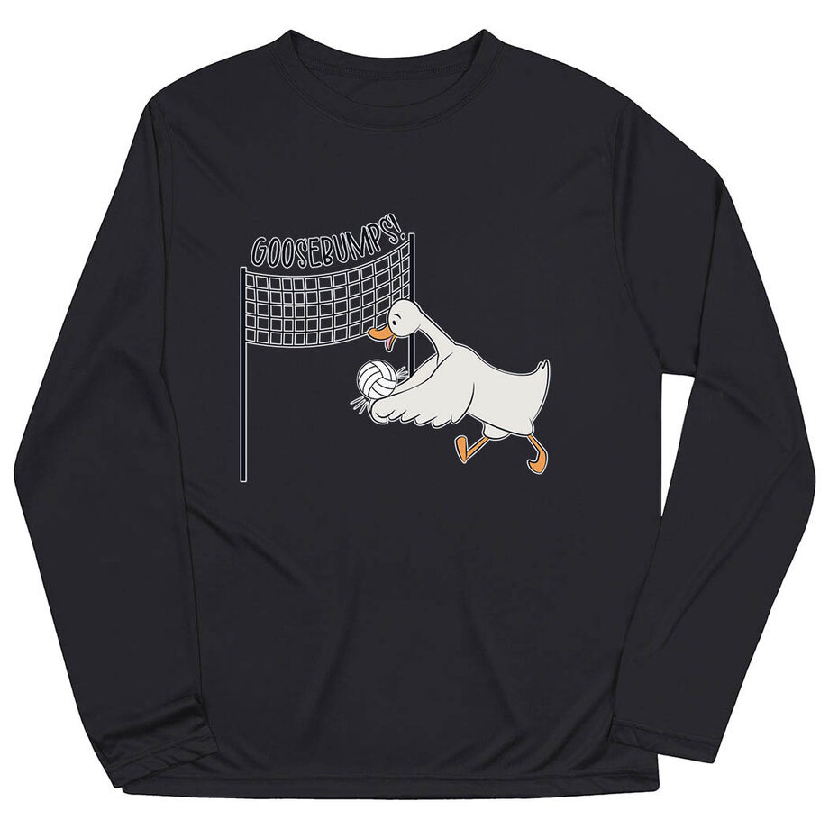 Volleyball Long Sleeve Performance Tee - Goosebumps