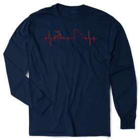 Soccer Tshirt Long Sleeve - Soccer Heartbeat