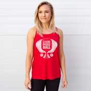 Pickleball Flowy Racerback Tank Top - I'd Rather Be Playing Pickleball