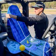 Pickleball Moisture-Wicking Towel Car Seat Cover - Court