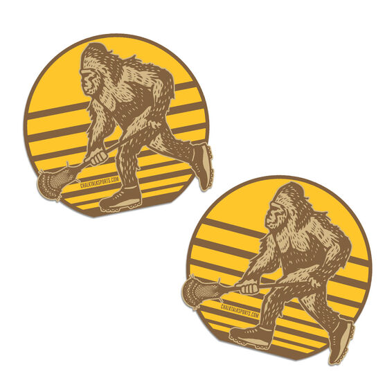 Guys Lacrosse Stickers - Bigfoot (Set of 2)