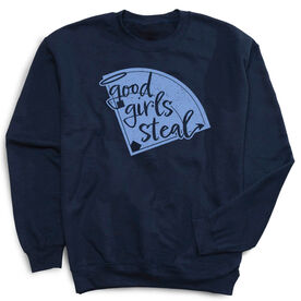 Softball Crewneck Sweatshirt - Good Girls Steal