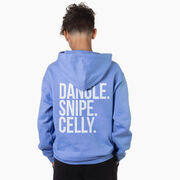 Hockey Hooded Sweatshirt - Dangle Snipe Celly Words (Back Design)