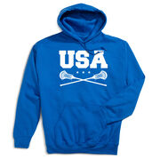 Guys Lacrosse Hooded Sweatshirt - USA