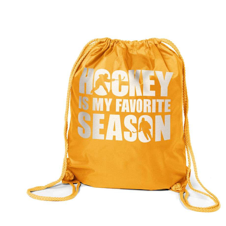 Hockey Drawstring Backpack - Hockey Is My Favorite Season
