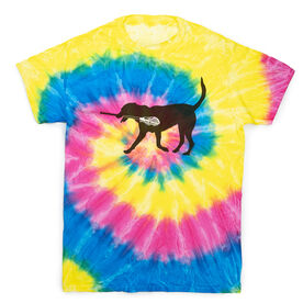 Guys Lacrosse Short Sleeve T-Shirt - Max The Lax Dog Tie Dye