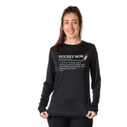 Hockey Long Sleeve Performance Tee - Hockey Mom Definition