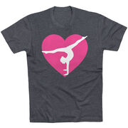 Gymnastics Short Sleeve T-Shirt - Gymnast Heart