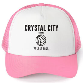 Volleyball Trucker Hat - Team Name With Text