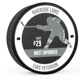 Personalized Hockey Puck - Team Awards Player