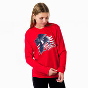 Hockey Long Sleeve Performance Tee - Hockey Eagle