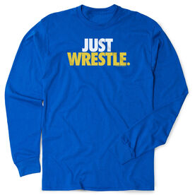 Wrestling Tshirt Long Sleeve - Just Wrestle