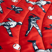 Baseball Gameday Puffle Blanket - Batter Up Baseball