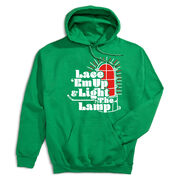 Hockey Hooded Sweatshirt - Lace 'Em Up And Light The Lamp