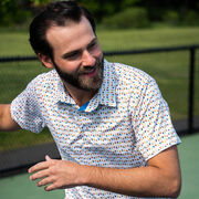 Pickleball Short Sleeve Polo Shirt - Dink Shot