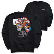 Basketball Crewneck Sweatshirt - Hoop Loops (Back Design)