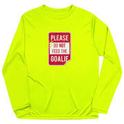 Hockey Long Sleeve Performance Tee - Don't Feed The Goalie