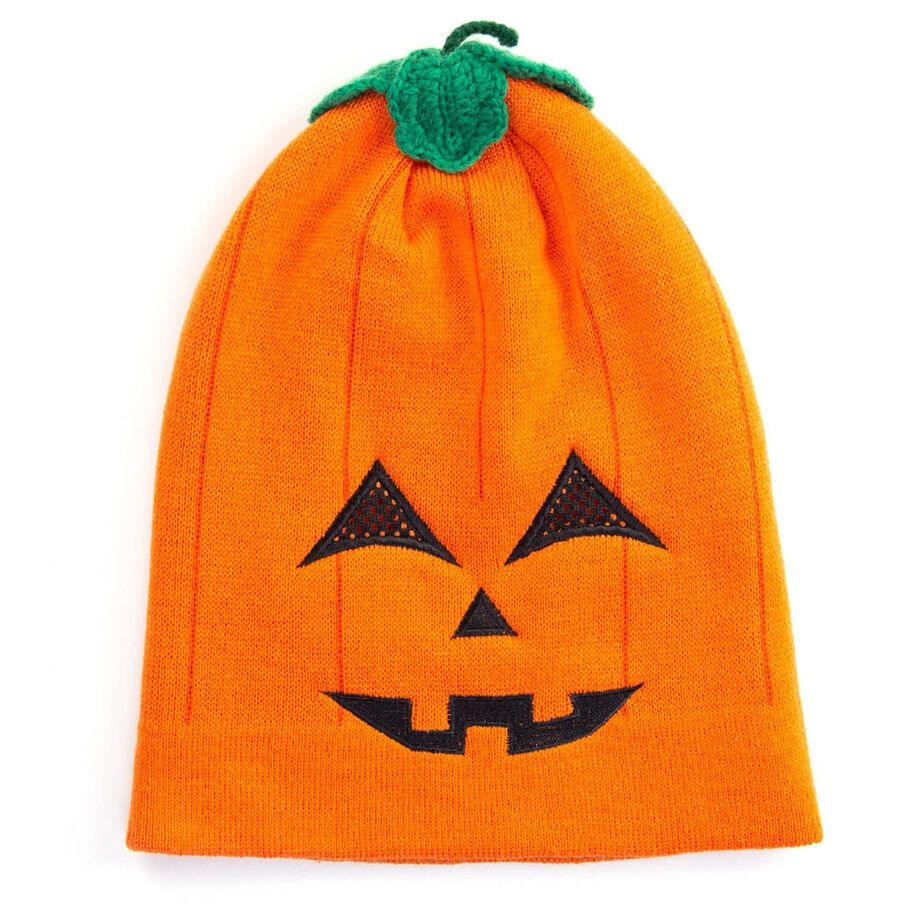 Happy Hatter Jack-O-Lantern Beanie Hat & Mask