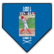 Baseball Home Plate Plaque - Player Photo