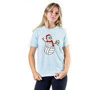 Volleyball Short Sleeve T-Shirt - Serving Holiday Cheer