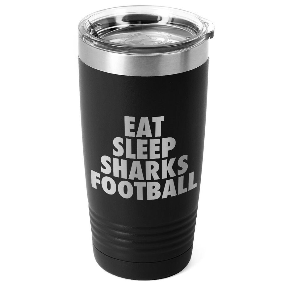 Football 20 oz. Double Insulated Tumbler - Personalized Eat Sleep Football