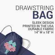 Cheerleading Drawstring Backpack - The Bigger the Bow