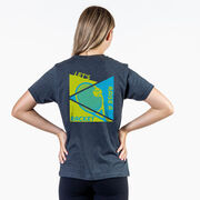 Tennis Short Sleeve T-Shirt - Let's Raise A Racket (Back Design)