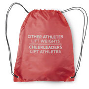 Cheerleading Drawstring Backpack - Cheerleaders Lift Athletes