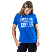 Hockey T-Shirt Short Sleeve - Hockey Girls Are Cooler