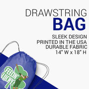 Baseball Drawstring Backpack - Feelin' Lucky Baseball
