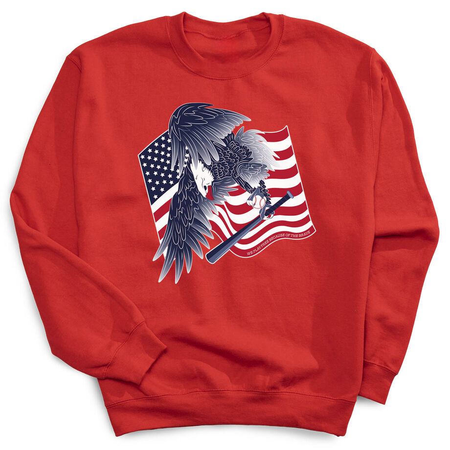 Baseball Crewneck Sweatshirt - Baseball Eagle