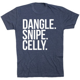 Hockey Short Sleeve T-Shirt - Dangle Snipe Celly Words