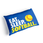 Softball Pillowcase - Eat Sleep Softball