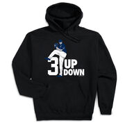 Baseball Hooded Sweatshirt - 3 Up 3 Down