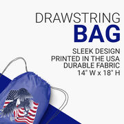 Guys Lacrosse Drawstring Backpack - Lacrosse Eagle