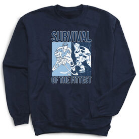 Hockey Crewneck Sweatshirt - Survival of the Fittest