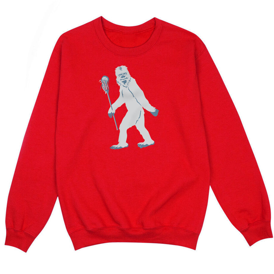 Guys Lacrosse Crewneck Sweatshirt - Yeti Lacrosse - Personalization Image