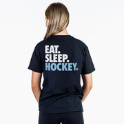 Hockey Short Sleeve T-Shirt - Eat. Sleep. Hockey (Back Design)