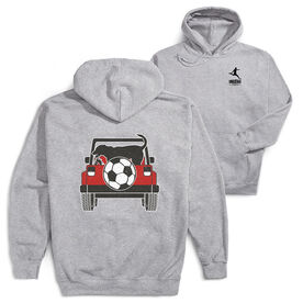 Soccer Hooded Sweatshirt - Soccer Cruiser (Back Design)