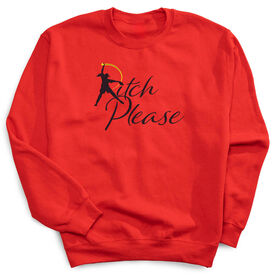 Softball Crewneck Sweatshirt - Pitch Please