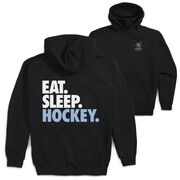 Hockey Hooded Sweatshirt - Eat. Sleep. Hockey (Back Design)