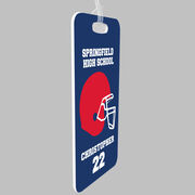 Football Bag/Luggage Tag - Personalized Team Helmet