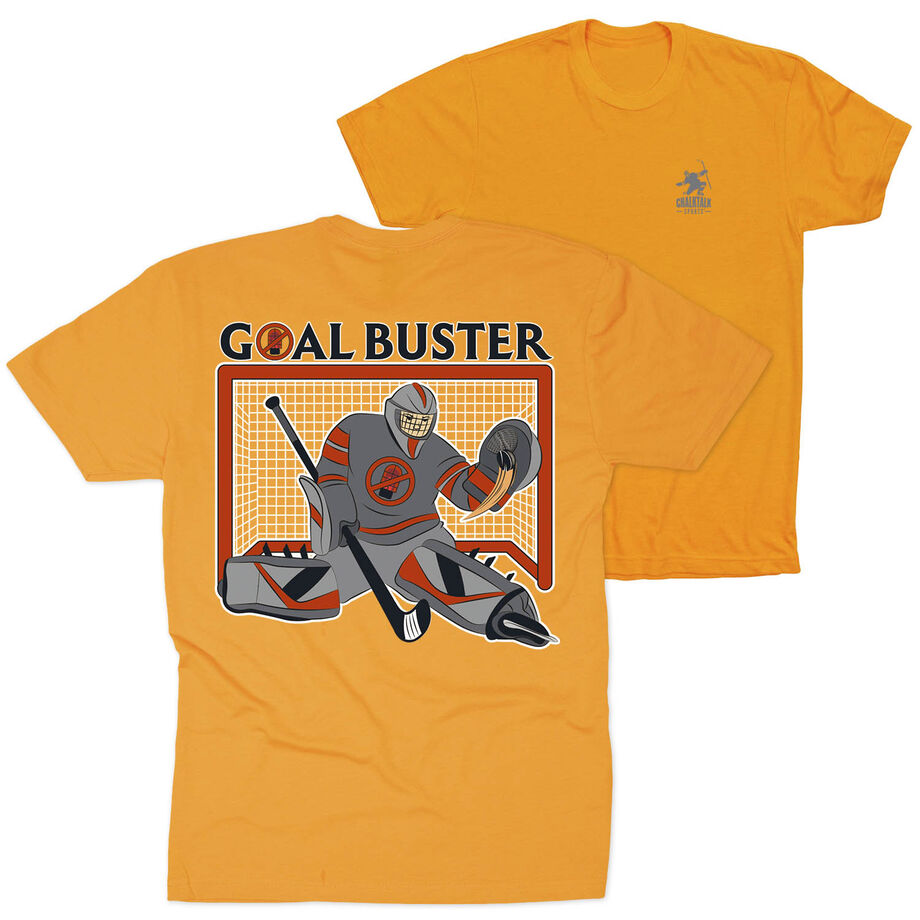 Hockey Short Sleeve T-Shirt - Goal Buster (Back Design)