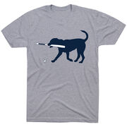 Baseball T-Shirt Short Sleeve - Navy Baseball Dog