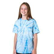 Lacrosse Short Sleeve T-Shirt - Merry Laxmas Tree Tie Dye