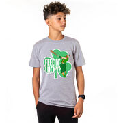 Baseball Short Sleeve T-Shirt - Feelin' Lucky Baseball