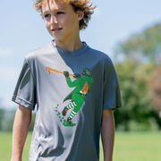 Guys Lacrosse Short Sleeve Performance Tee - Lacrosse Leprechaun